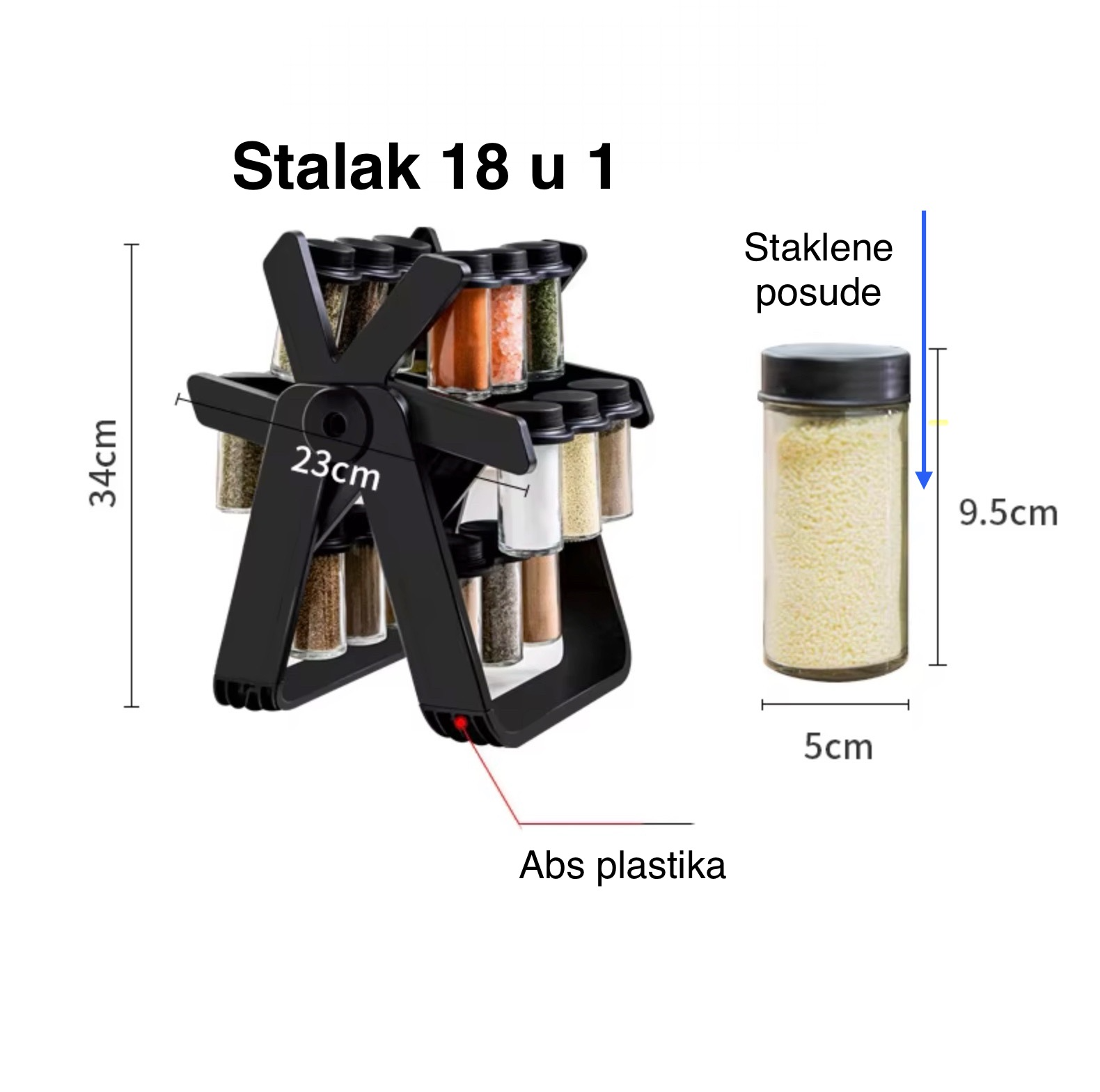 Stalak za začine 18 u 1